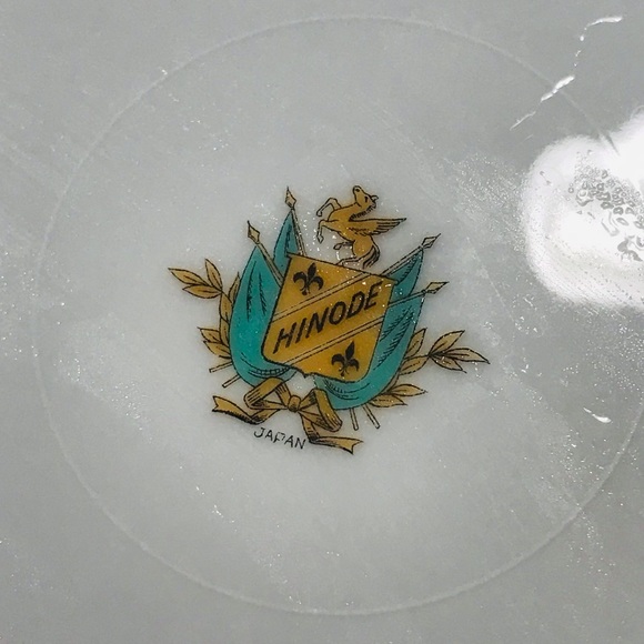 Set of 4 Vintage Hinode Noritake Diner Plates Tan and Flowers Discontinued 10” - Picture 5 of 7